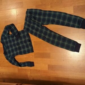 Carter's Size 7 Plaid Pajamas Two Piece Set